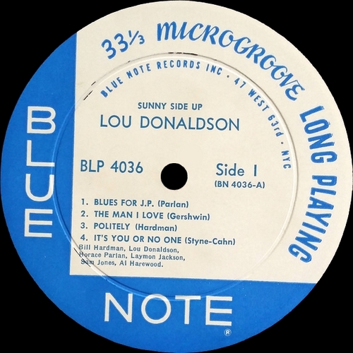 洋楽 LOU DONALDSON SUNNY SIDE UP 4036 Sunny Side Up (Lou Donaldson album) - Wikipedia