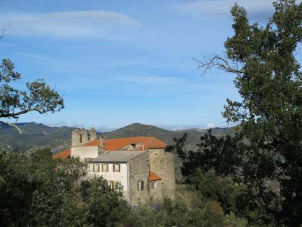 Perfect picnic at the Ermitage de Domanova near Ille sur Têt