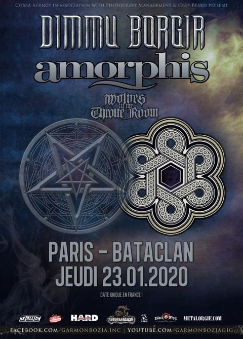DIMMU BORGIR et AMORPHIS en concert à Paris en Janvier 2020