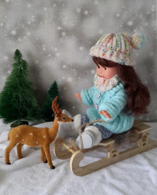 Kheira a réalisé l'ensemble hiver