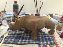 LE RHINOCEROS /Patine de finition