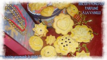 BISCUITS FONDANT PARFUMÉ À LA VANILLE