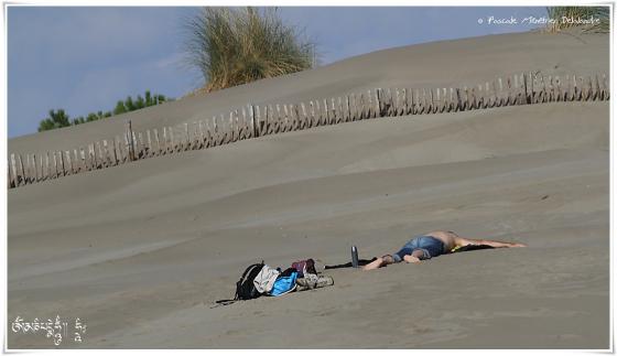 Sur la plage de L'espiquette