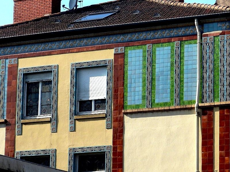 L'immeuble Villeroy & Boch rue Charles Pêtre à Metz...