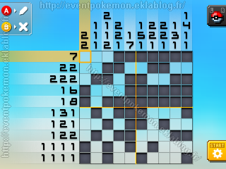 Coquiperl Pokémon Picross