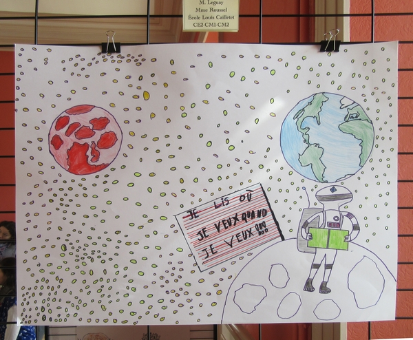 La Bibliothèque Municipale de Châtillon sur Seine a organisé un concours d'affiches dans les écoles, lors de la Journée de l'Ecrit