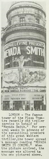 NEVADA SMITH BOX OFFICE USA 1966
