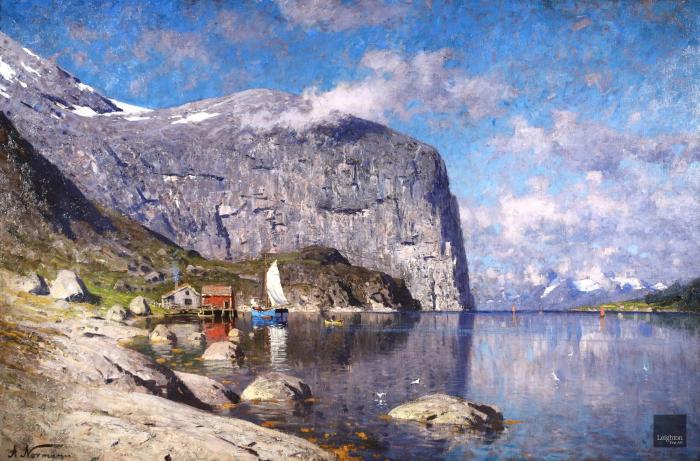 Peinture de    Eilert Adelsteen Normann  peintrre hollandais