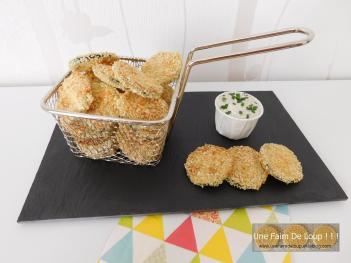 Chips de courgettes au parmesan et herbes de Provence (cuisson au four)