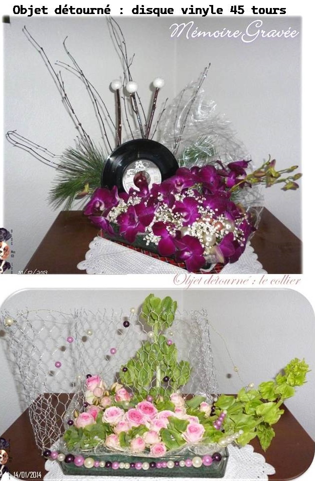 Objets détournés dans mes compositions florales (3/3)