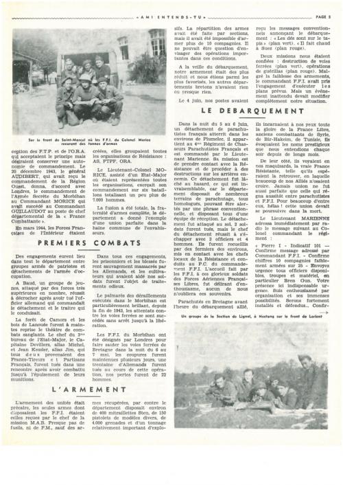 Histoire des FFI dans le Morbihan