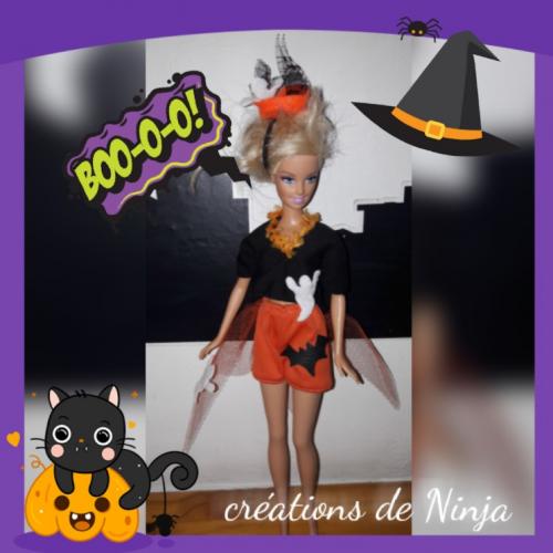 Barbie fête Halloween grâce à Janine ( Ninja)