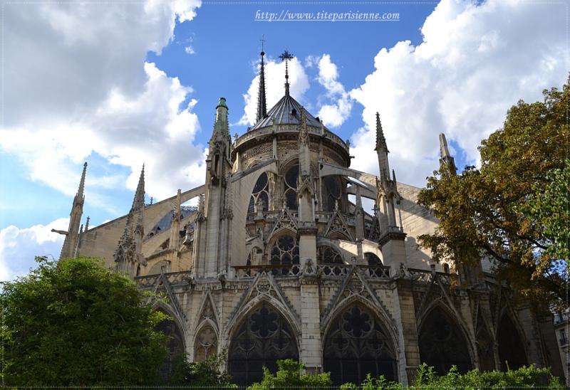 Notre-Dame de Paris : Le chevet de la cathédrale