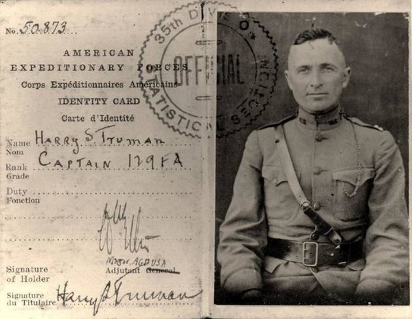 Harry Truman, alors futur Président des Etats Unis, séjourna brièvement dans le Châtillonnais à la fin du conflit 1914-1918