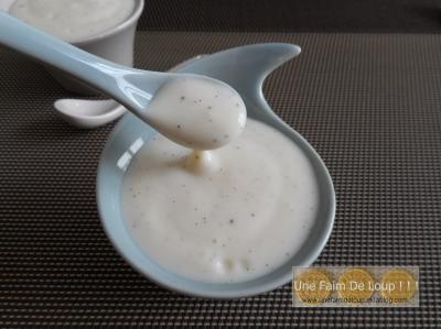 Crème dessert au chocolat blanc et à la vanille