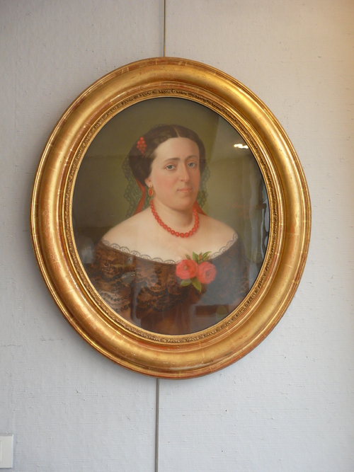 portrait encadré pastel signé daté 1861