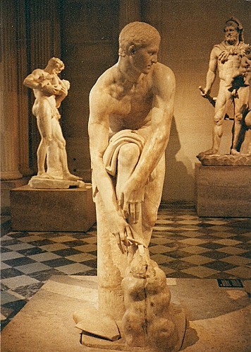 Mercure enlevant sa sandale (Musée du Louvre)