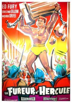 LA FUREUR D'HERCULE BOX OFFICE FRANCE 1961 AFFICHE DE CONSTANTIN BELINSKY