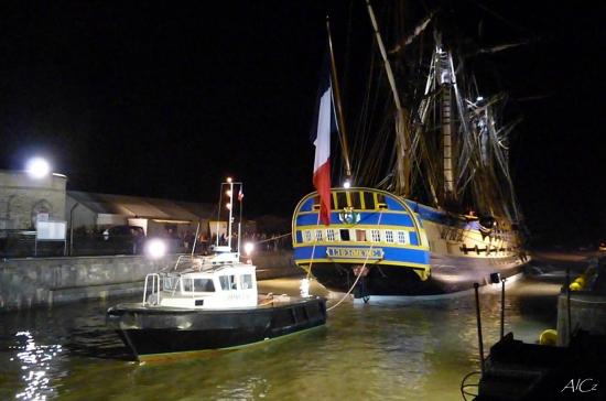 Sortie de l'Hermione de la forme Napoléon III