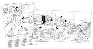 Calendrier de l'avent à colorier