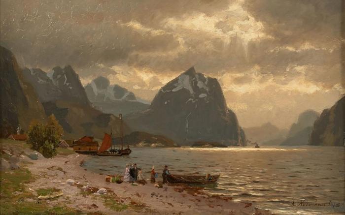 Peinture de    Eilert Adelsteen Normann  peintrre hollandais
