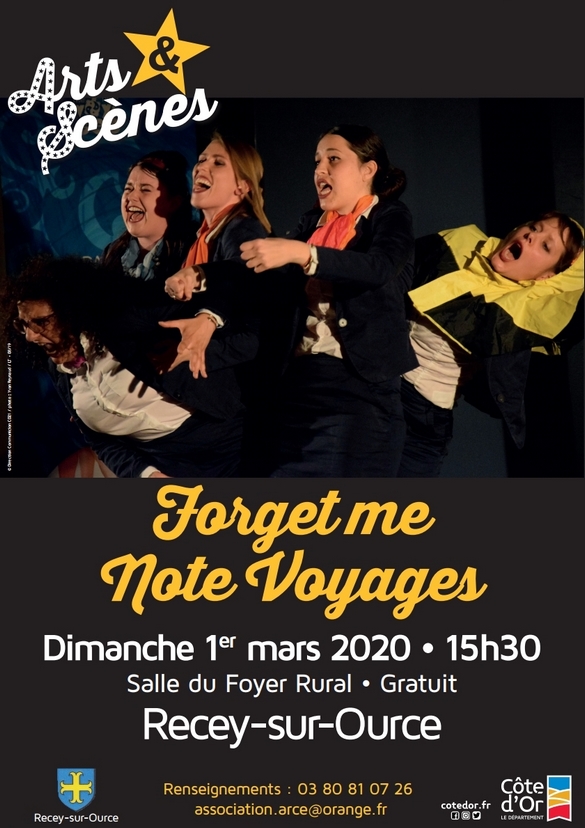 "Arts et Scènes" présentent "Forget me Note Voyages" à Recey sur Ource