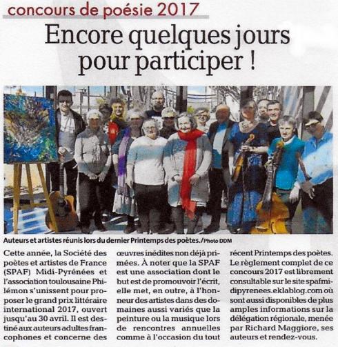 Concours toujours !