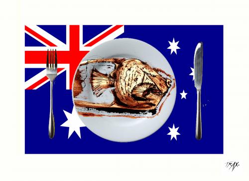Eaten Fish, dessinateur iranien, camp de Manus Australie Amnesty