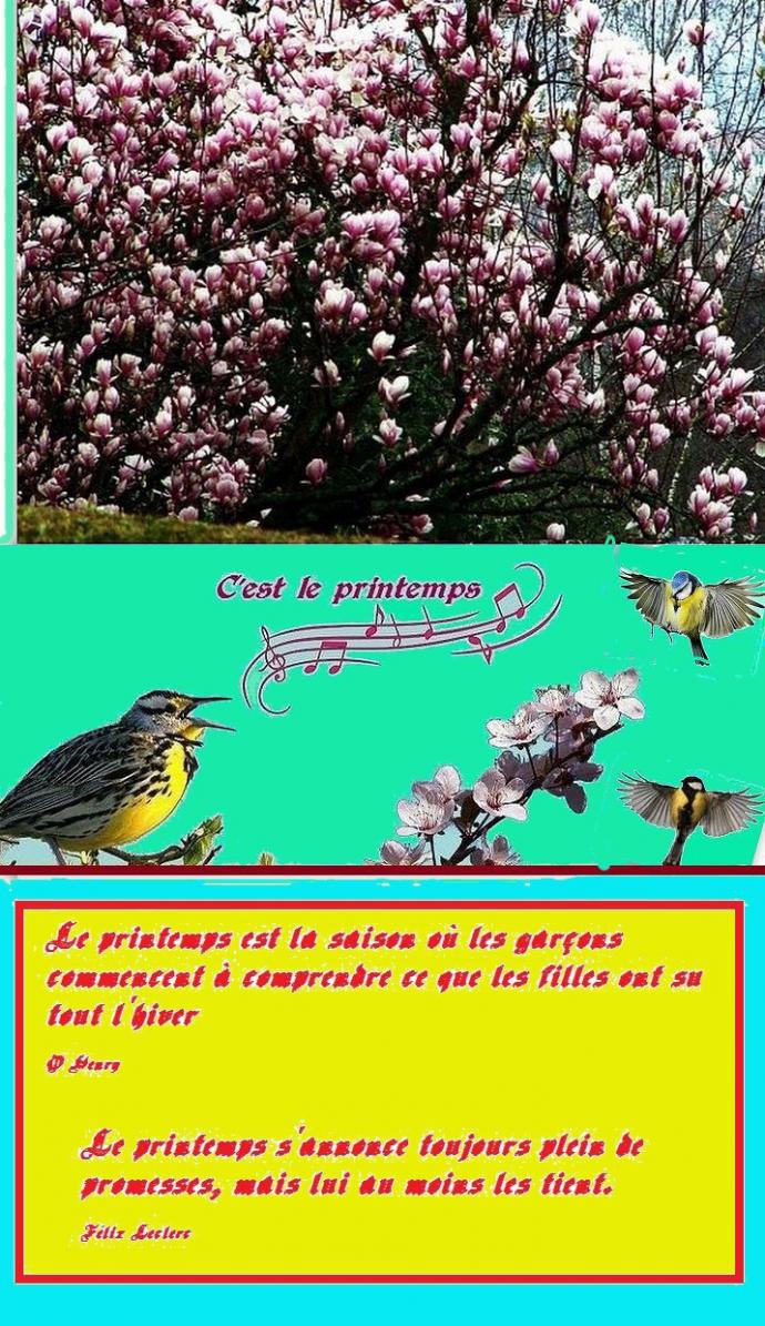 C'est aujourd'hui le Printemps