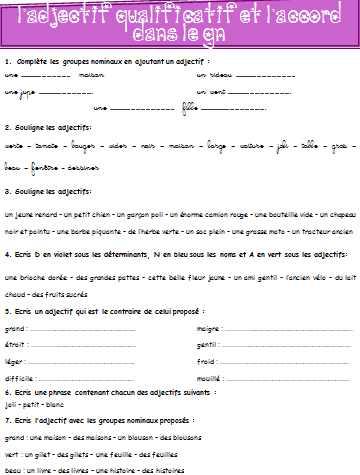 Grammaire Picot CE1 - textes, transpositions, exercices - Période 4