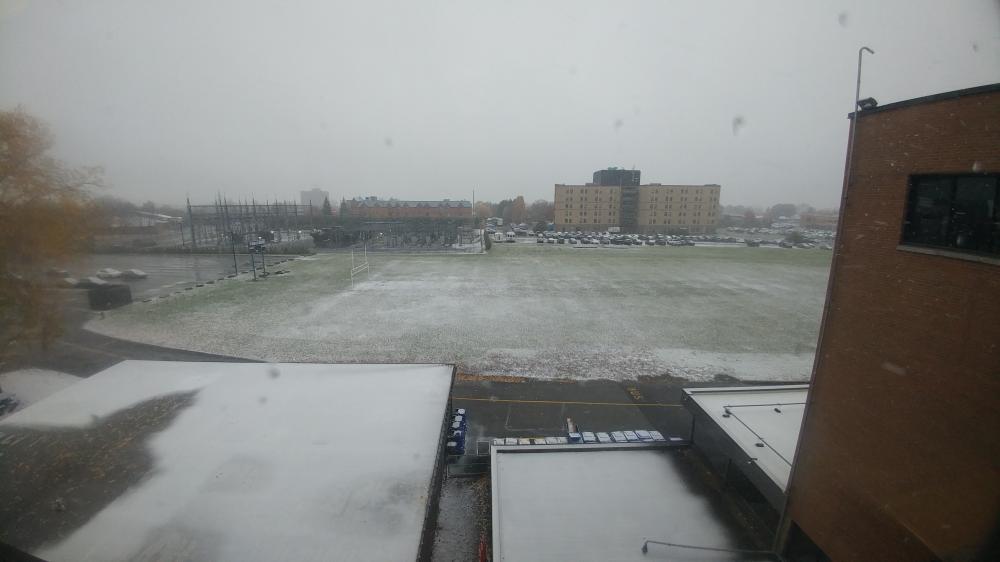 First automnal snowfall in Gatineau