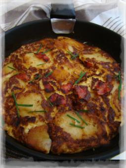 TORTILLA AU CHORIZO ET EMMENTAL 