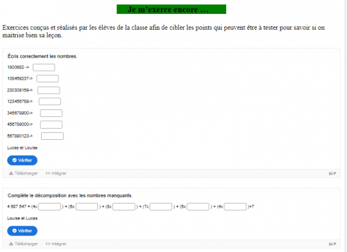 Ma Classe inversée : année 3