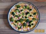 Quiche au brocoli, bacon & cheddar