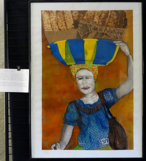 Jimmy Tawaba et Dominique Masson-Flandrin ont exposé de bien beaux tableaux lors du festival "Cultures sans Frontières"