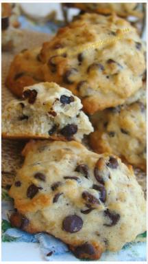 COOKIES À LA BANANE ET AUX PÉPITES DE CHOCOLAT(Banana Bread)