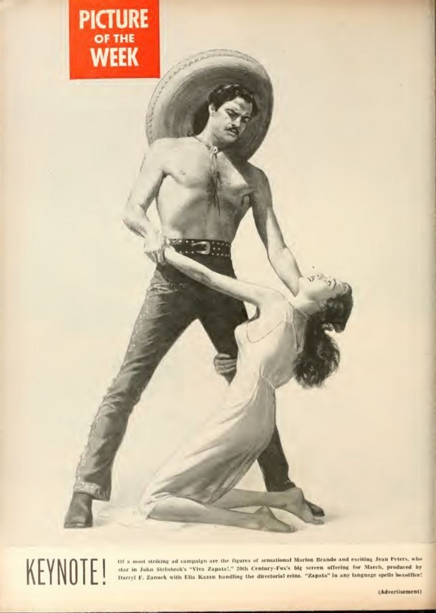 VIVA ZAPATA JEAN PETERS BOX OFFICE USA 1952