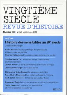 Dossier dirigé par Christophe Granger : Histoire des sensibilités au 20e siècle