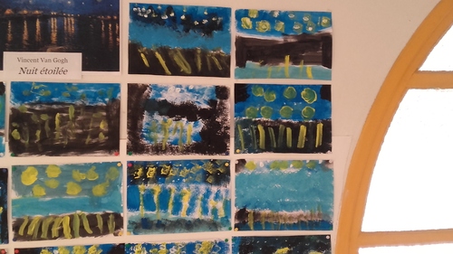 "Nuit étoilée" de Van Gogh vue par les élèves de cp