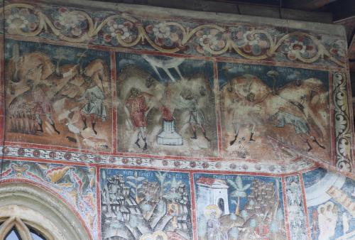 Le monastère du Voronet, 3 : la face nord, la face est et l'intérieur