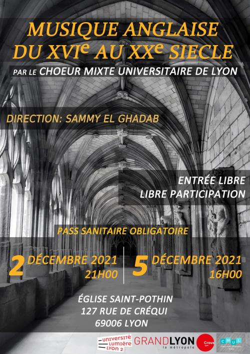 Concert du 2 et 5 décembre.