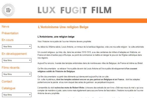 L'Antoinisme, une religion belge (film en prévision)