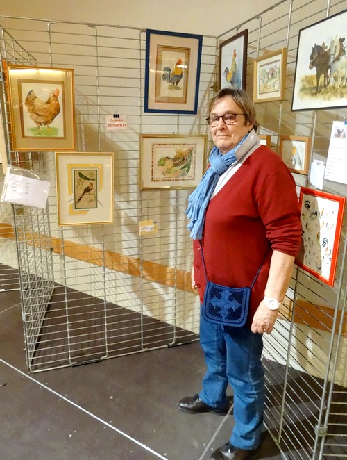 Les peintres de la section peinture des Amis du Châtillonnais ont exposé au salon avicole 2016