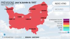 18 juillet, la pollution à l'ozone s'ajoute à la canicule