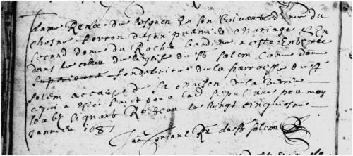 Etude partielle de l'église  de Saint-Solen
