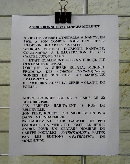  "Une autre vision de la guerre 1914-1918" , une exposition Salle des Bénedictines