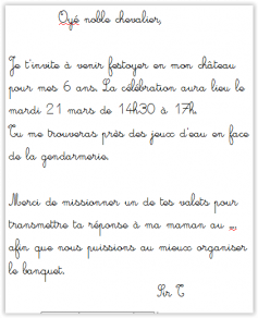 Un anniversaire pour valeureux chevaliers et gentes princesses 