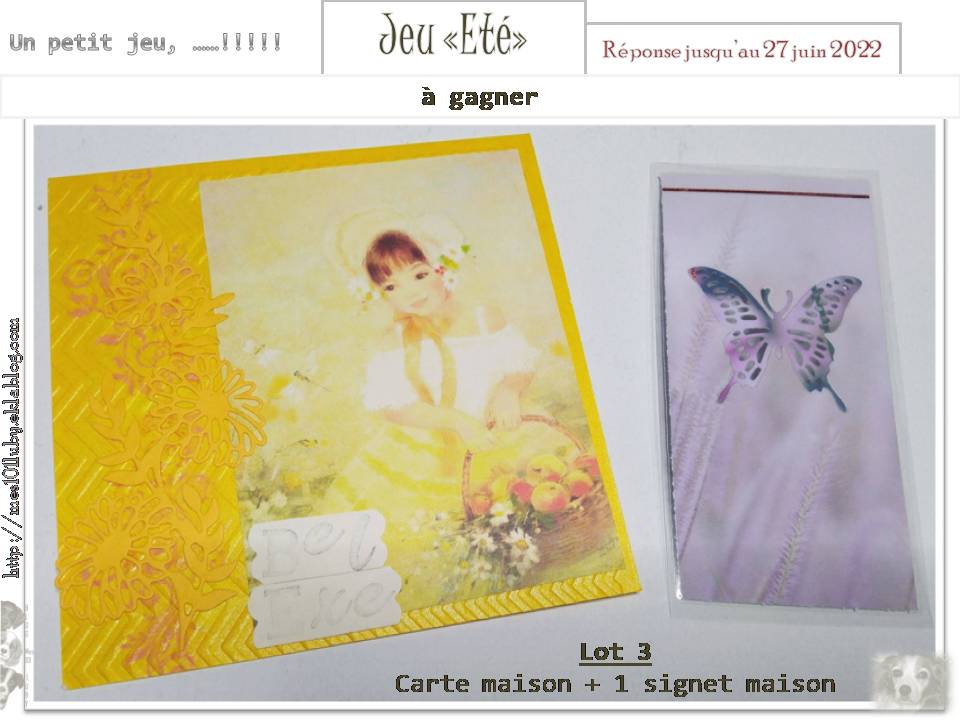 Jeu "Eté" 2022