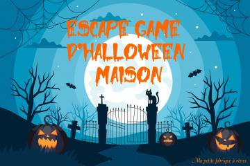 Escape Game d'Halloween maison diy message codé code secret cryptex roue de césar code morse défis