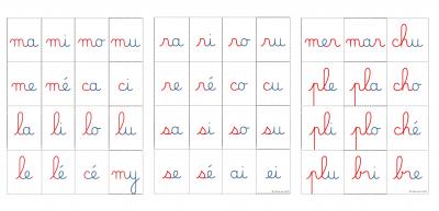 Le jeu des syllabes